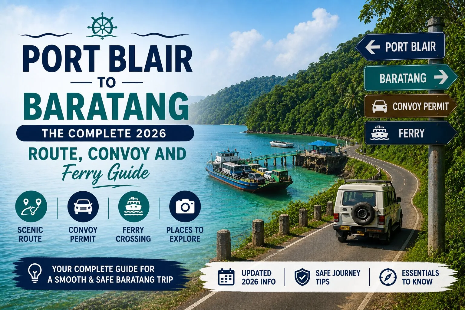 Port Blair to Baratang: The Complete 2026 Route, Convoy and Ferry Guide